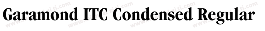 Garamond ITC Condensed Regular字体转换